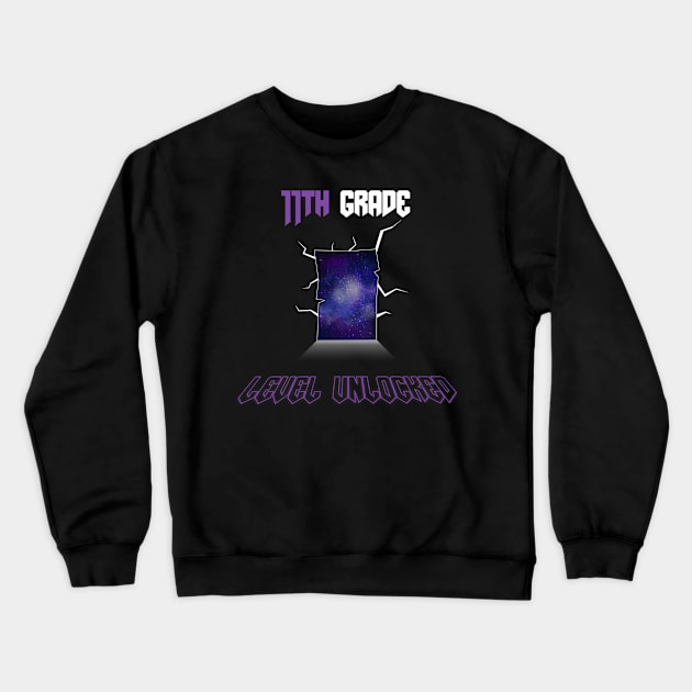 11th grade level unlocked Back To School 2023 Crewneck Sweatshirt by OBO market